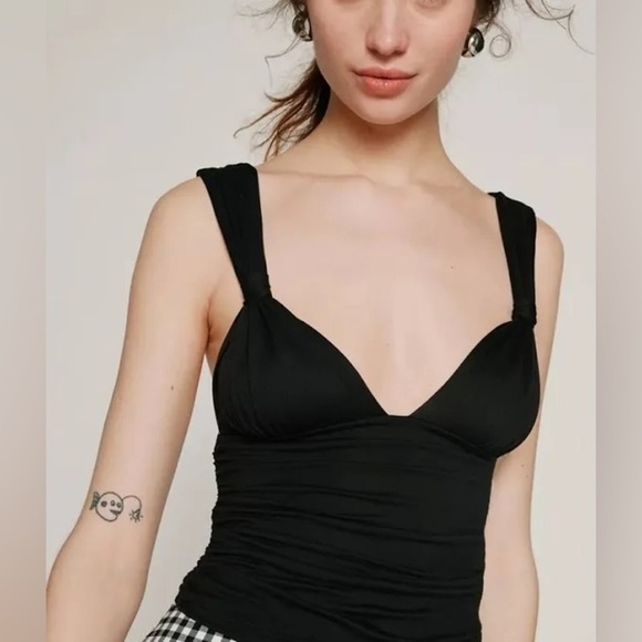 *NWT* Kimchi Blue Kennedi Knot Cami Top in Black, Size Large - Picture 2 of 13